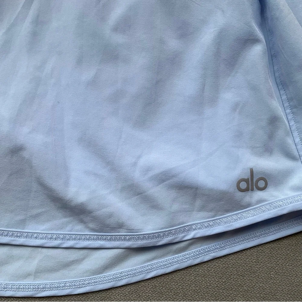 Alo Yoga Match Point Tennis Skirt Seashell Blue S